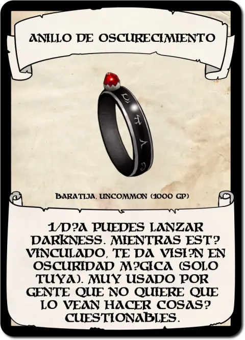 Anillo de Oscurecimiento