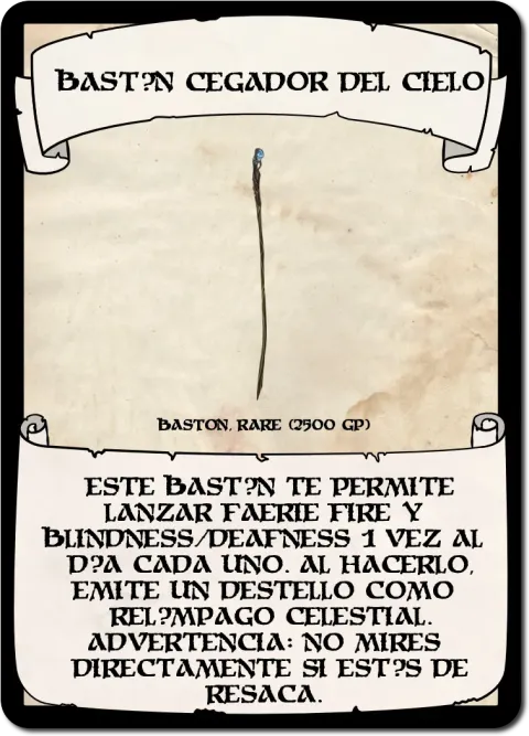 Bastón Cegador del Cielo