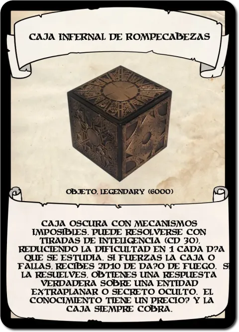 Caja Infernal de Rompecabezas