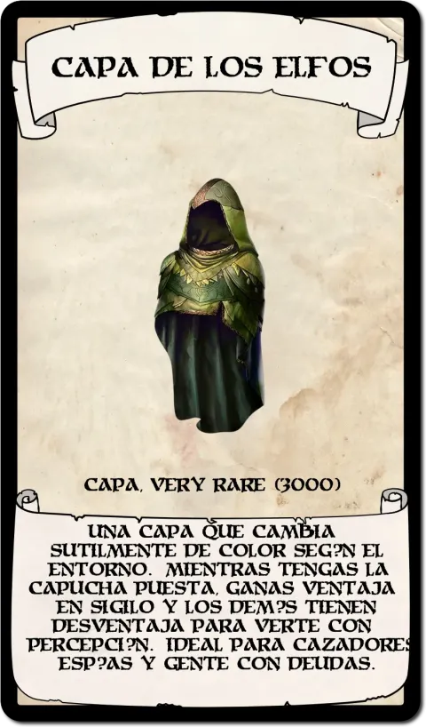 Capa de los Elfos