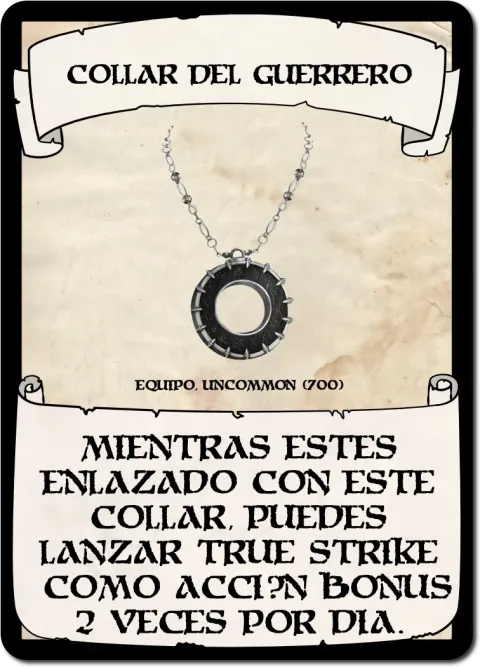 Collar del guerrero