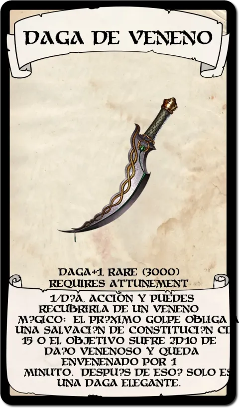 Daga de Veneno