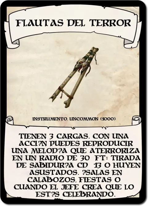 Flautas del Terror