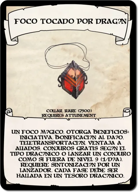 Foco Tocado por Dragón