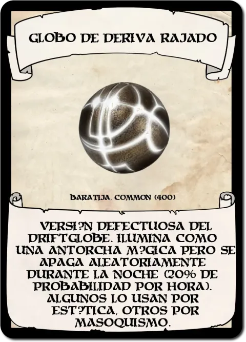 Globo de Deriva Rajado