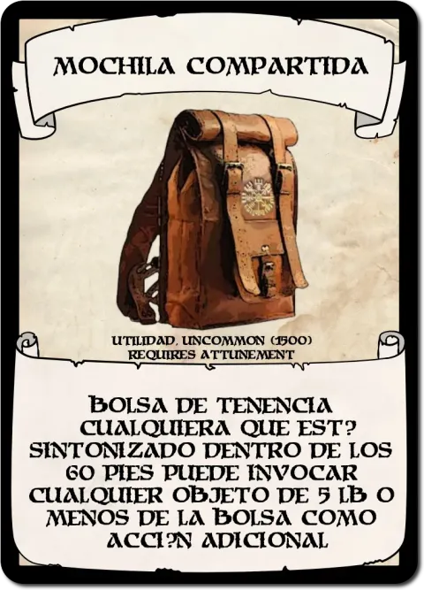 Mochila Compartida