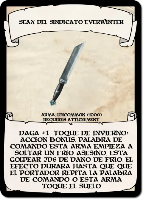 Seax del sindicato Everwinter