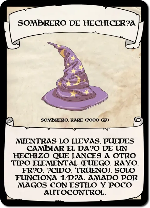 Sombrero de Hechicería