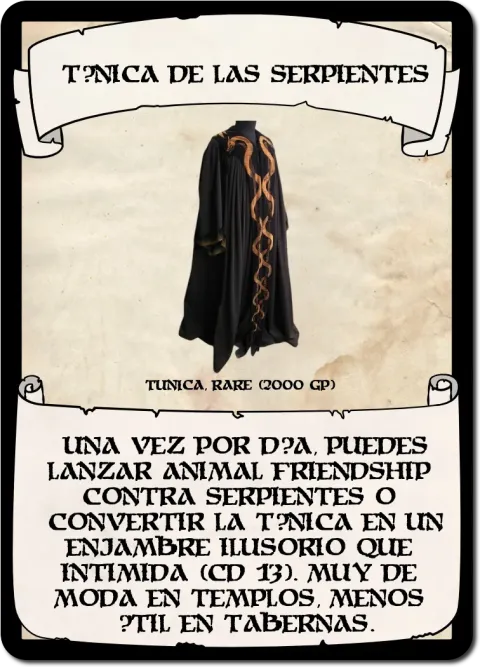 Túnica de las Serpientes