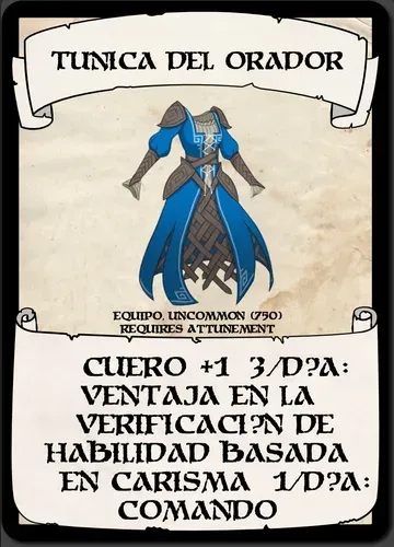 Túnica del Orador