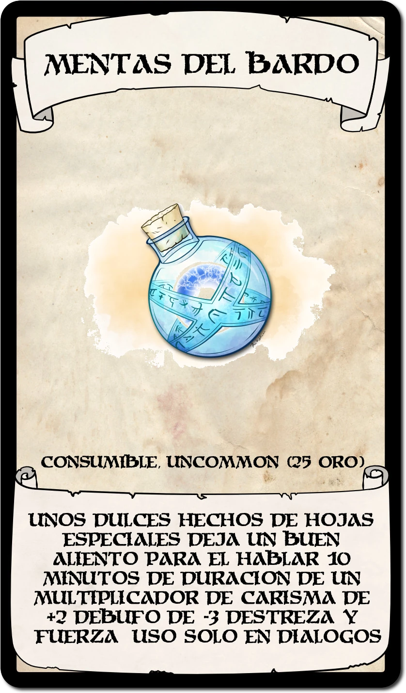 Carta Mentas del Bardo